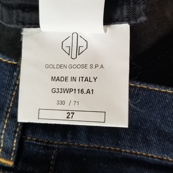 Golden Goose Lodin Skinny Legging Jeans Size 27 Dark Wash Blue - Picture 8 of 8